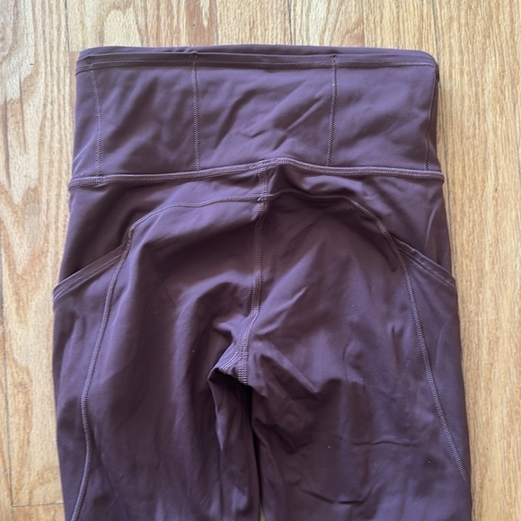 Lululemon 2 Fast + Free High-Rise 28" Non-Reflective Brushed Nulux Brown Earth - Picture 9 of 15